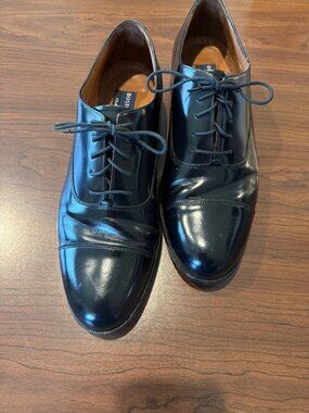 Bostonian Classics Men's Black Cap Toe Oxford Dress Shoes 10.5M - Like New